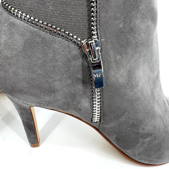 Marc Fisher Gray Suede Serenity Peep Toe Shoe Size 8 - Picture 5 of 8